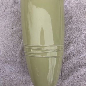 Pottery Barn NWOT celadon green ceramic 11” high vase